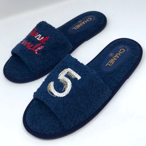 Chanel Marine Pharrell Slippers Medium Crystal Embellished Sandals - Picture 5 of 8